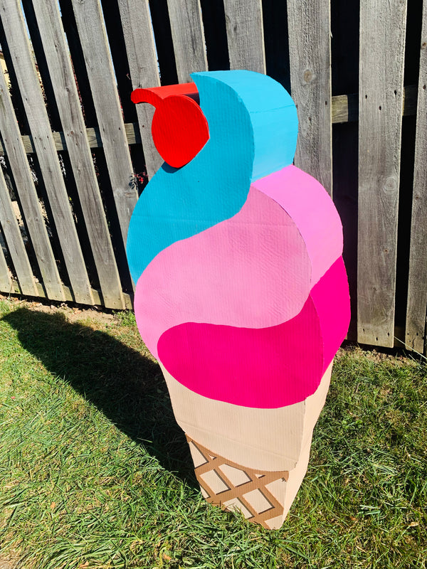 Ice Cream Cone 3D Party Prop (RENTAL)